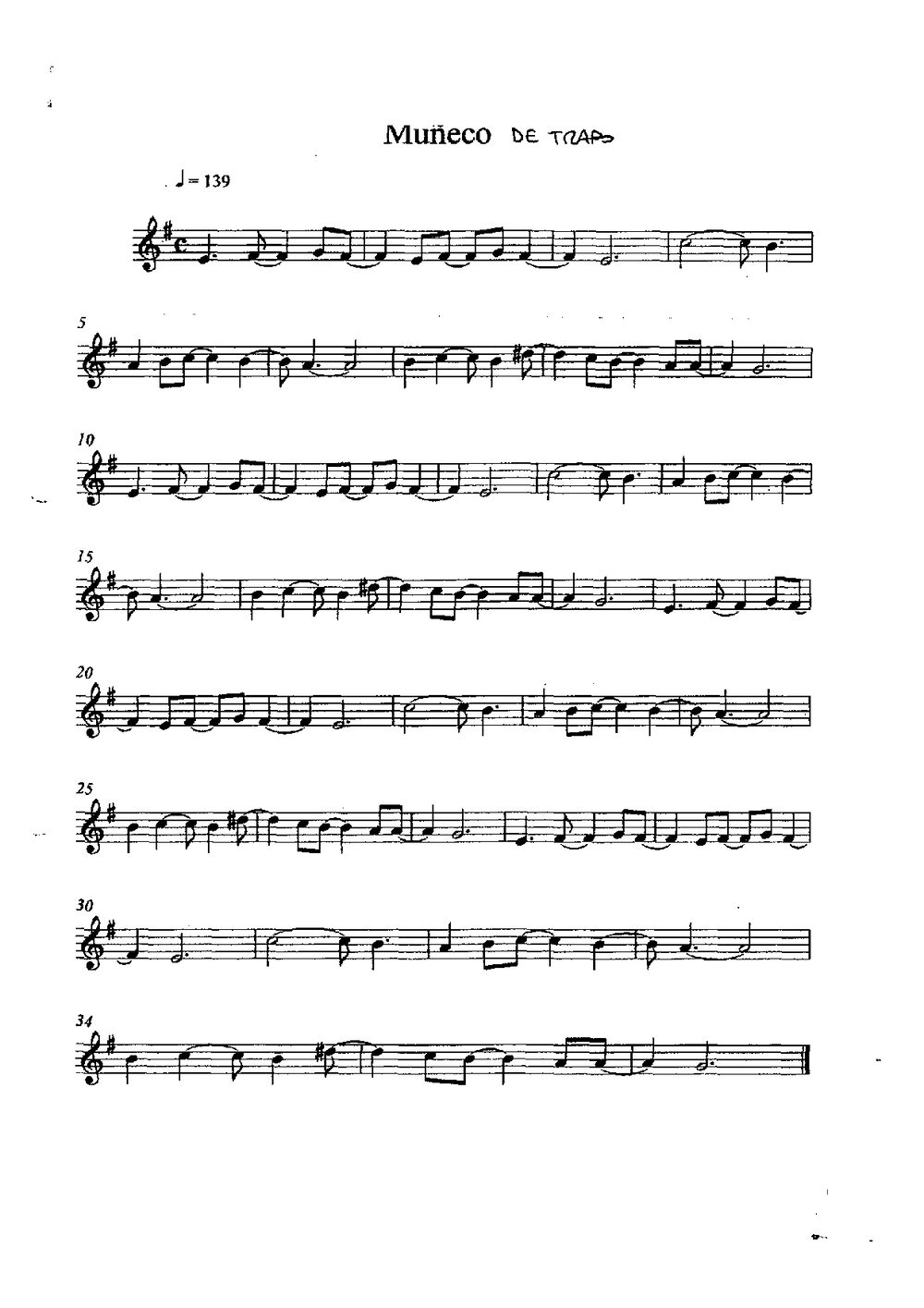 MUÑECO DE TRAPO — Calaña