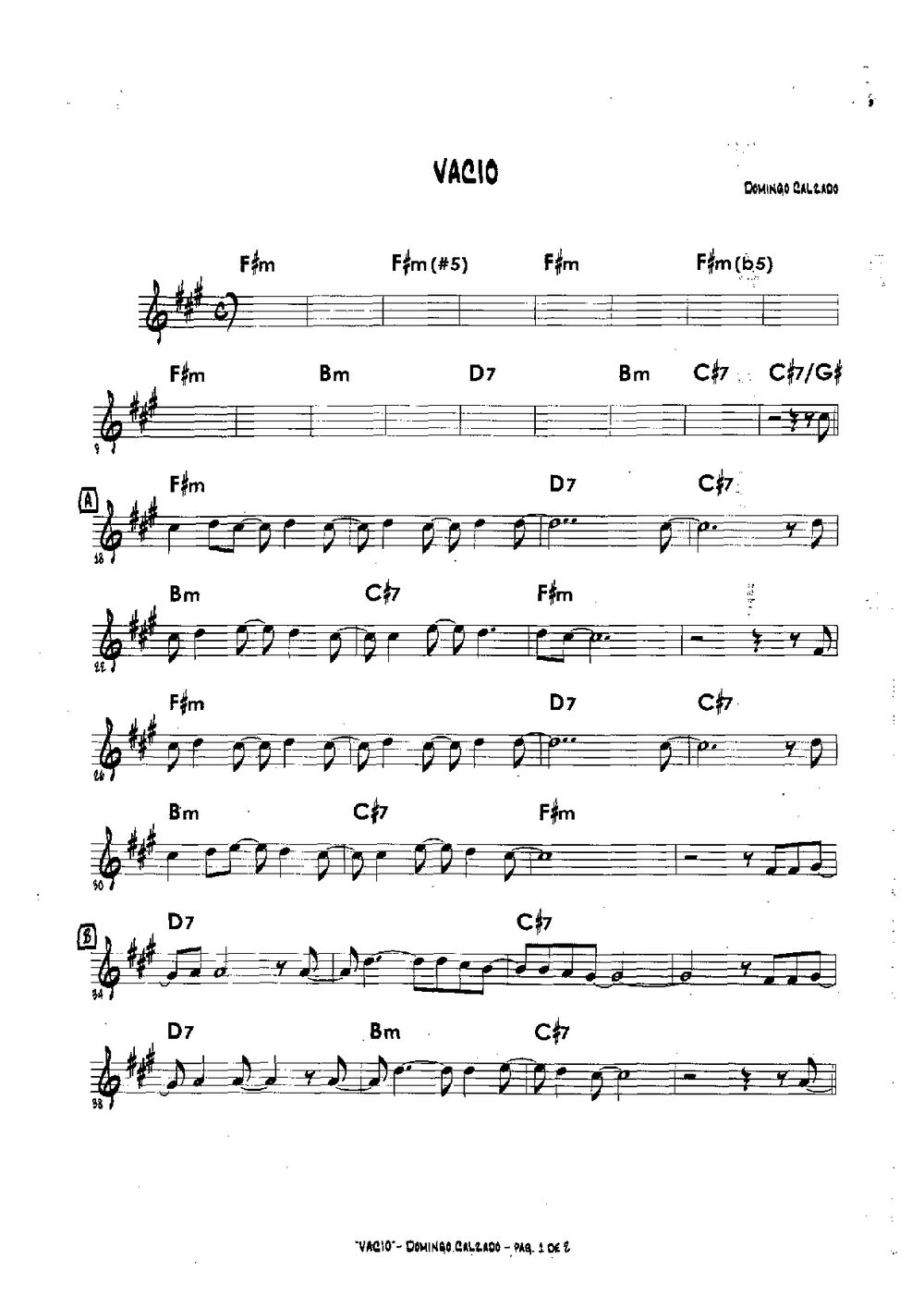 VACIO — Calaña