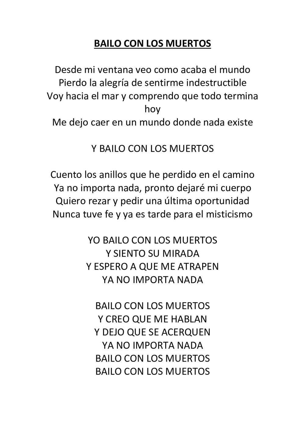 BAILO CON LO MUERTOS — Coque Malla